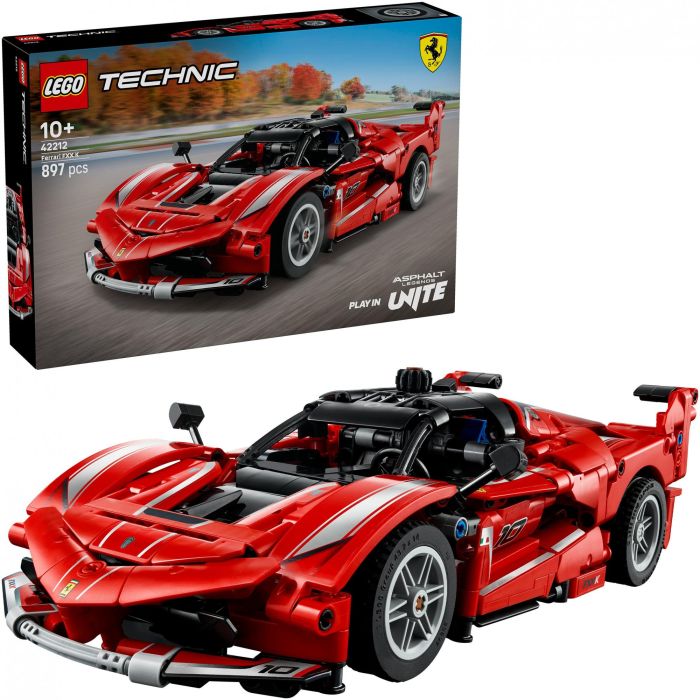 LEGO 42212 Technic Ferrari FXX K, Juego de Construcción para Niños y Niñas, 897 Piezas, Multicolor, +10 Años 2