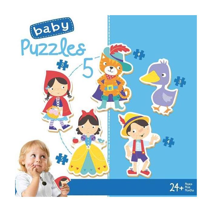 Educa Puzzle Baby Erase una vez (Cuentos Populares) Contiene 5 Puzzles para Niños de 2 a 4 Años 4