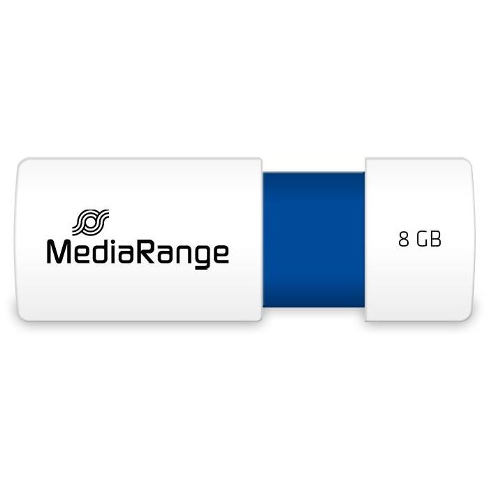 STICK MediaRange USB-Stick 8GB USB 2.0 Slider blue 2 STICK MediaRange USB-Stick 8GB USB 2.0 Slider blue 2