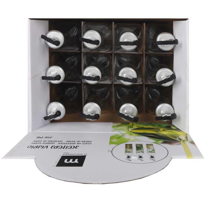 Aceitera de vidrio 750 ml con tapón ABS Anna (12 Unidades) 5 Aceitera de vidrio 750 ml con tapón ABS Anna (12 Unidades) 5