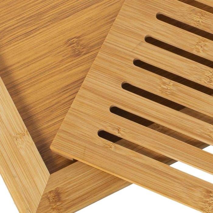 Tabla de cortar Alexandra House Living Marrón Madera 42 x 2 x 28 cm Pan 2