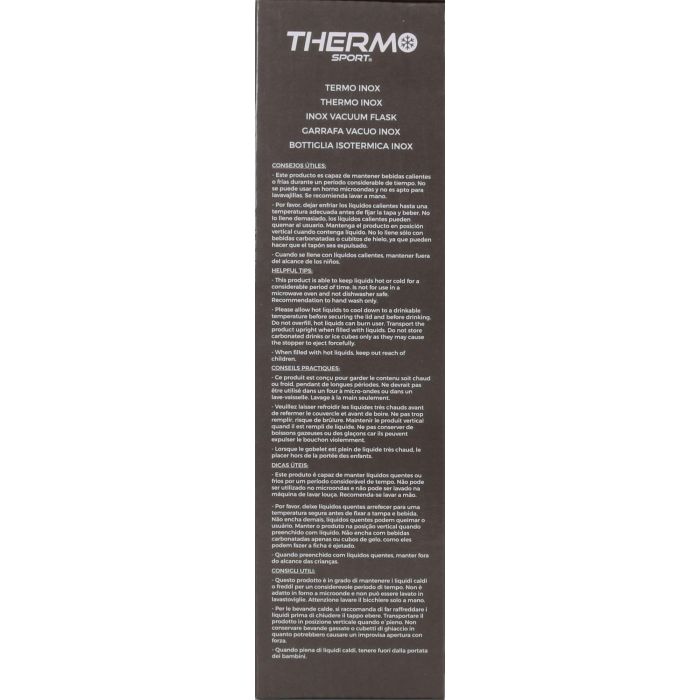 Termo Inox 500 ml Soft Touch 3-Surt Thermosport (6 Unidades) 6 Termo Inox 500 ml Soft Touch 3-Surt Thermosport (6 Unidades) 6
