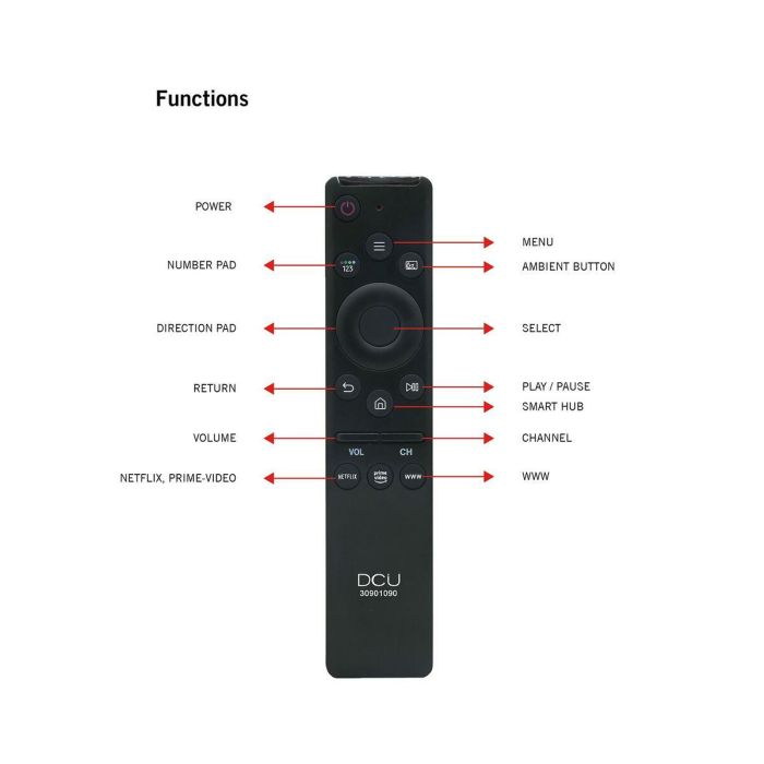 Mando a Distancia Universal DCU 30901090 1 Mando a Distancia Universal DCU 30901090 1