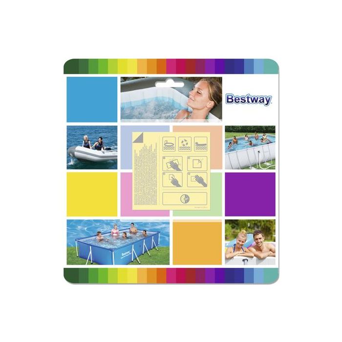 Bestway 62091 Kit De Reparación para Piscinas, Spas y Más, Incluye 10 Parches Autoadhesivos Bestway 62091 Kit De Reparación para Piscinas, Spas y Más, Incluye 10 Parches Autoadhesivos