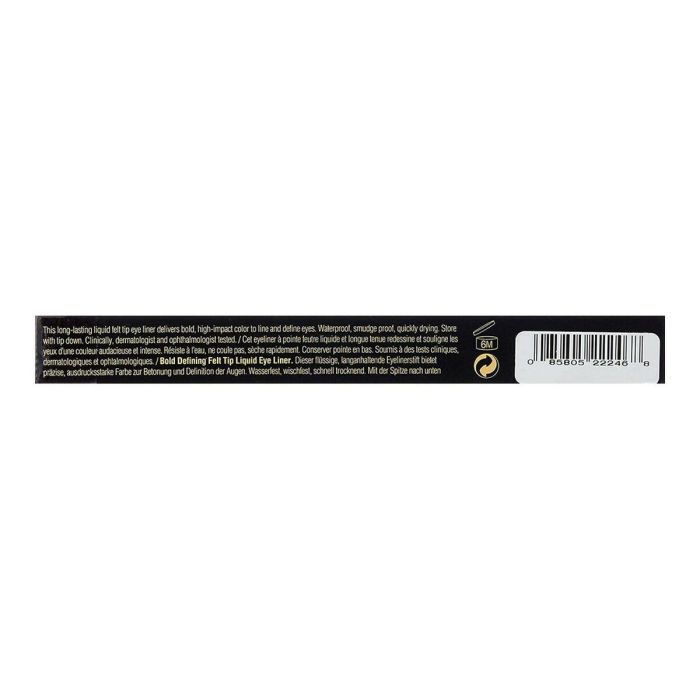 Elizabeth Arden BEAUTIFUL COLOR Delineador Líquido Punta Fieltro Negro. Definición Intensa, Larga Duración 24 Horas, Secado Rápido, Resistente al Agua 1,2 ml 5