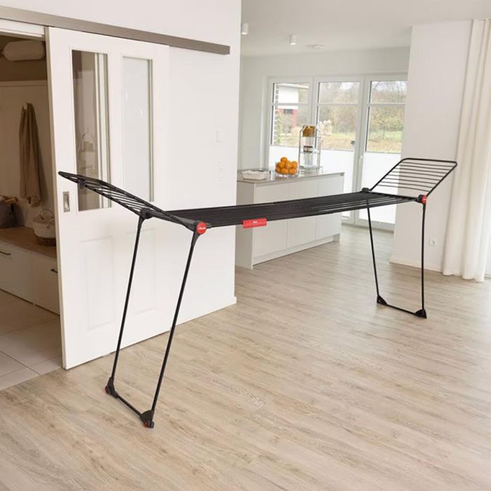 Vileda Infinity Flex Ultimate Tendedero extensible Negro mate, extensible hasta 2 m, 30 m de tendido 2