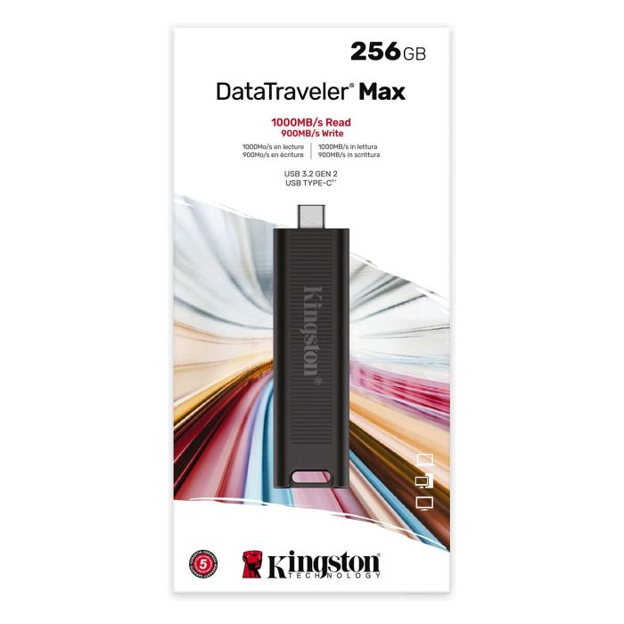 Kingston DataTraveler MAX DTMAX/256GB Unidad Flash USB 256GB USB 3.2 Gen 2, Lectura 1000 MB/s