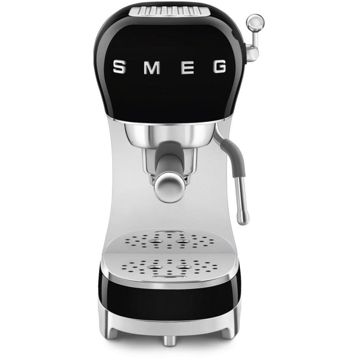 Smeg ECF02BLEU Cafetera Espresso 50s Style Manual 1.1L 15 Bares para Café Molido Negro