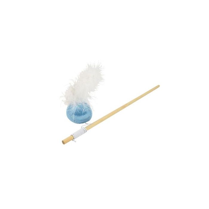 Nayeco Juguete para Gato, Vara con Esfera, Disco y Pluma, 3 Unidades Nayeco Juguete para Gato, Vara con Esfera, Disco y Pluma, 3 Unidades