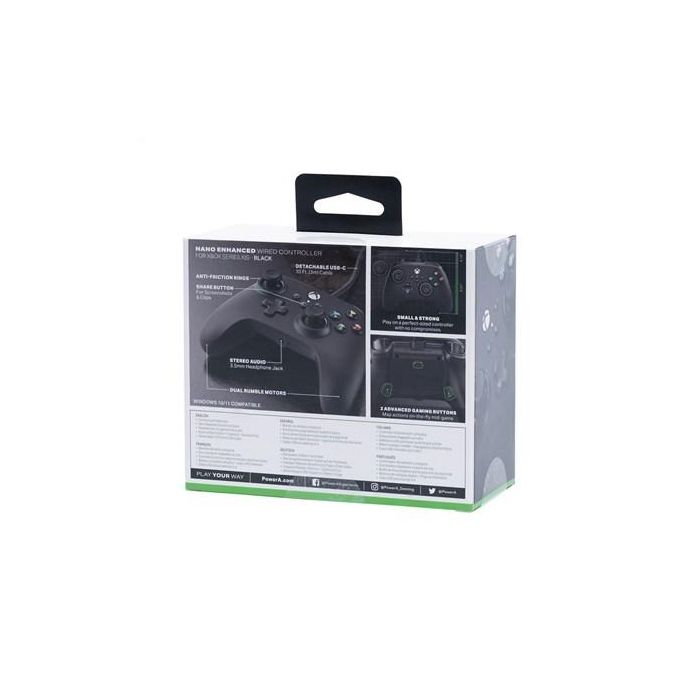 Power A XBGP0024-01 Nano Enhanced Mando con Cable para Xbox Series X/S, Xbox One y PC, Negro - Compacto con Botones Asignables 9 Power A XBGP0024-01 Nano Enhanced Mando con Cable para Xbox Series X/S, Xbox One y PC, Negro - Compacto con Botones Asignables 9