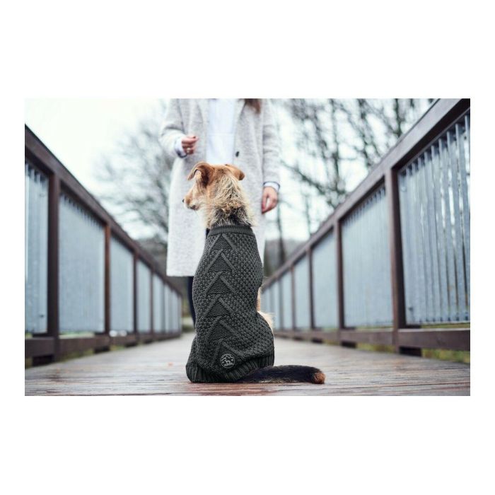 Hunter | Jersey para Perros Malmö 35 cm Antracita | Punto Trenzado 100% Acrílico | Cálido y Suave para Días Fríos 3 Hunter | Jersey para Perros Malmö 35 cm Antracita | Punto Trenzado 100% Acrílico | Cálido y Suave para Días Fríos 3