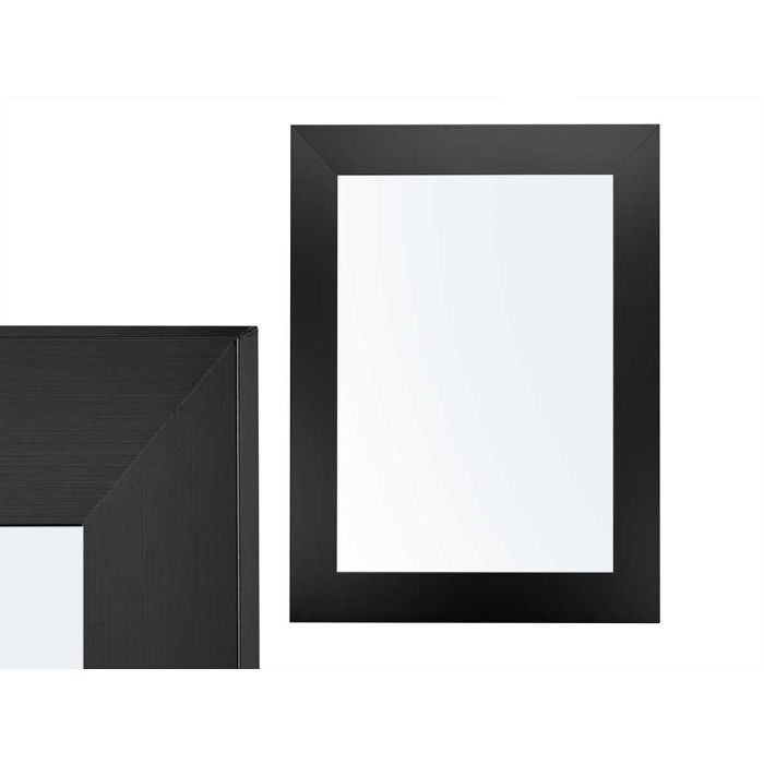 Giftdecor Espejo 39x49 cm con Marco Negro de Madera MDF y Vidrio (Set de 6)