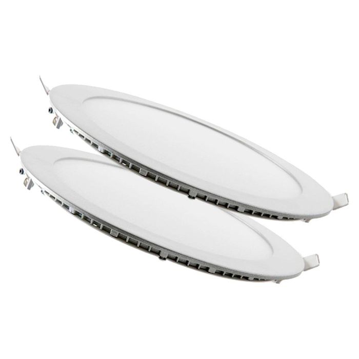 Pack 2 Placas LED 20W 2000Lm 6000K Circular 40.000H [PE-1011P2-CW] 2