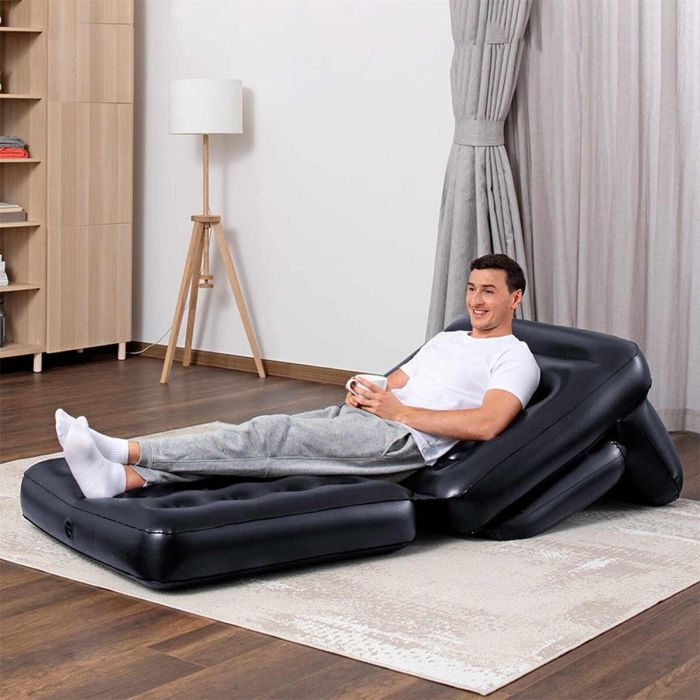 Bestway Sillon Hinchable 4 Posiciones Negro 191x38x25 cm Interior 75114 12