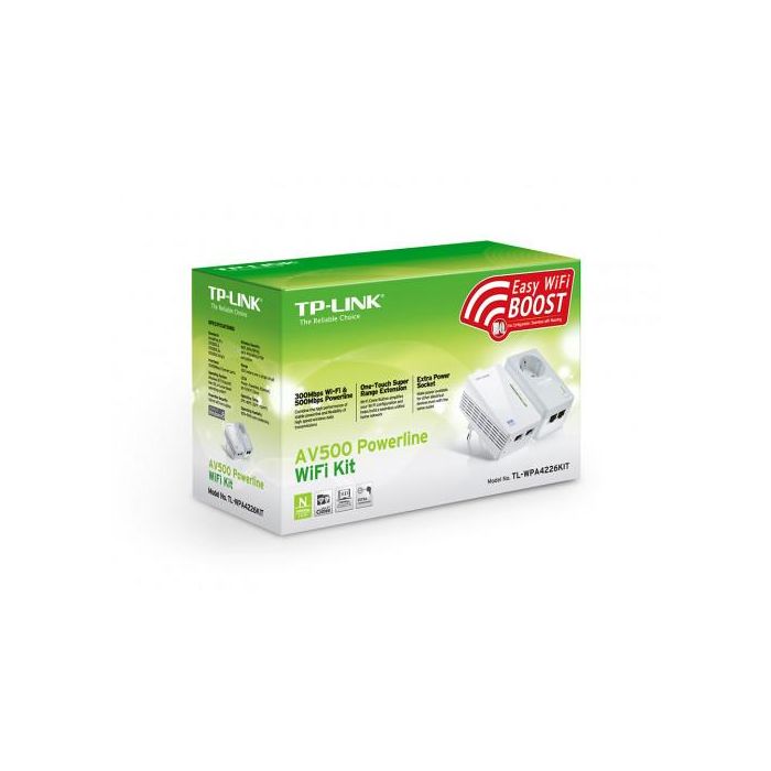 TP-LINK KIT POWERLINE AV600, Wi-Fi 300Mbps, 2 Puertos Ethernet, HomePlug AV, Twin Pack (TL-WPA4226 KIT) 1 TP-LINK KIT POWERLINE AV600, Wi-Fi 300Mbps, 2 Puertos Ethernet, HomePlug AV, Twin Pack (TL-WPA4226 KIT) 1