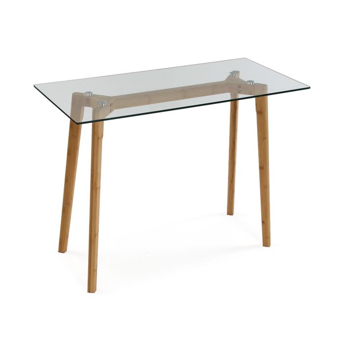 Escritorio Nanga Versa 50x75x100 cm - Bambú y Cristal Templado Escritorio Nanga Versa 50x75x100 cm - Bambú y Cristal Templado