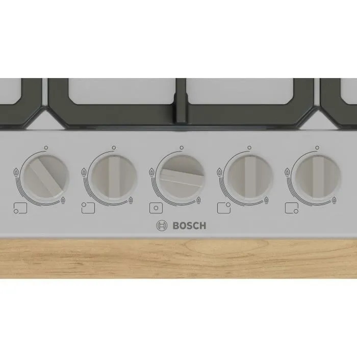 Bosch PGQ7B5K90 Placa de Gas Serie 4, 5 Fuegos, Acero Inoxidable, 52 x 75 x 4.5 cm 4