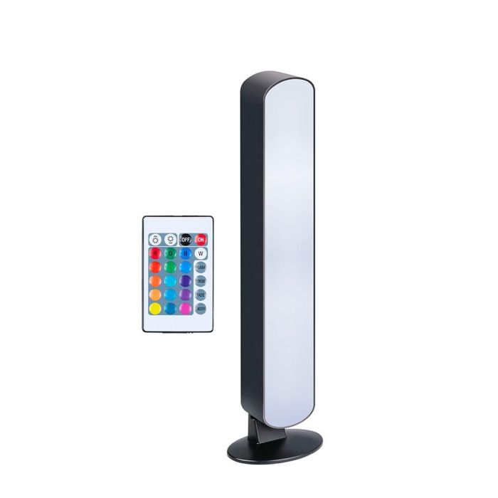 Lámpara led luz blanca y de colores con control remoto 24,5 x 3,5 x 4 cm 1 Lámpara led luz blanca y de colores con control remoto 24,5 x 3,5 x 4 cm 1