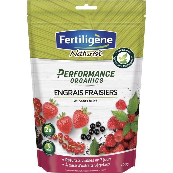 Fertiligene NAT3121970176339 Fertilizante orgánico Performance para fresas y frutos pequeños - 700 g