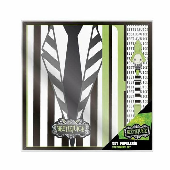 Set de papelería bolígrafo beetlejuice 22.0 x 22.0 x 2.5 cm Set de papelería bolígrafo beetlejuice 22.0 x 22.0 x 2.5 cm