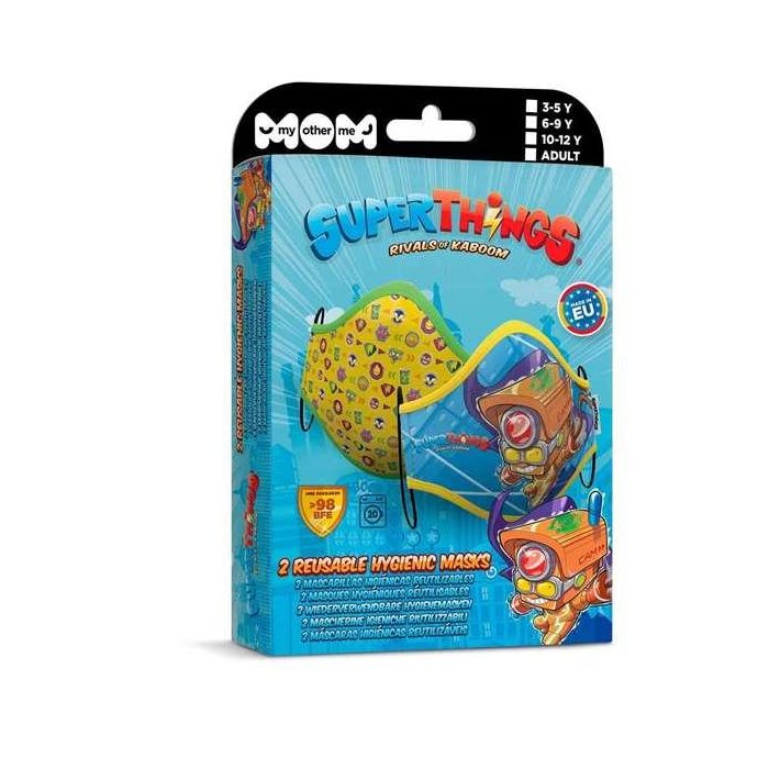 My Other Me Super Things Mask Premium Higienic Mask-2 Talla 7-9 años 2