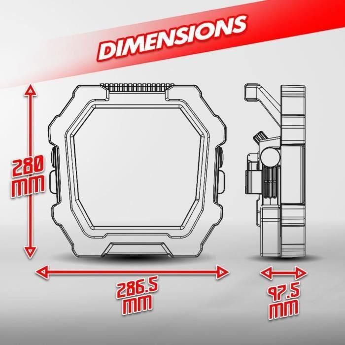I-Watts Proyector LED I-SPC40-4300SMD 40 W 4300 lúmenes 2 I-Watts Proyector LED I-SPC40-4300SMD 40 W 4300 lúmenes 2