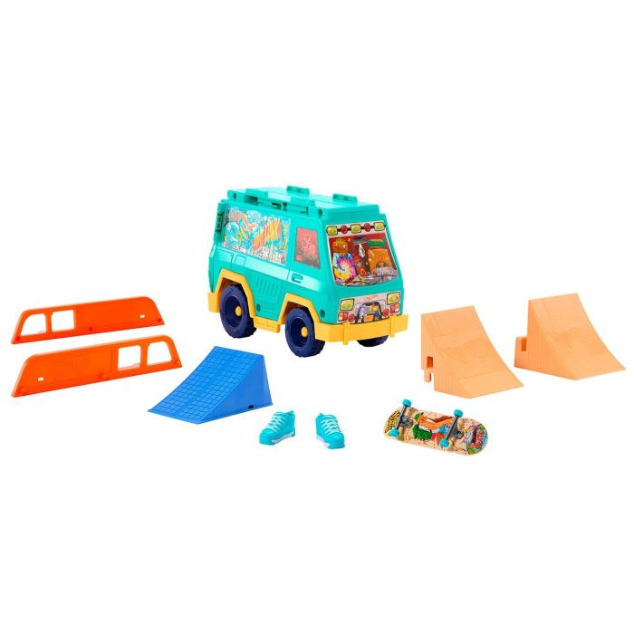 Hot Wheels Jgg91 Playset Furgoneta Skate con Tabla Fingerboard Tony Hawk, Rampas y Accesorios Móviles 2 Hot Wheels Jgg91 Playset Furgoneta Skate con Tabla Fingerboard Tony Hawk, Rampas y Accesorios Móviles 2