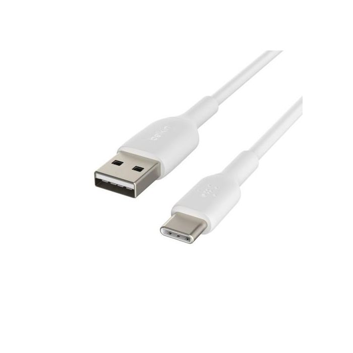 Cable USB A a USB-C Belkin CAB001BT2MWH Blanco 2 m 0 Cable USB A a USB-C Belkin CAB001BT2MWH Blanco 2 m 0