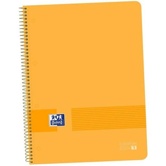 Cuaderno Oxford EUROPEANBOOK 1 Melocotón A4+ 80 Hojas 5 Piezas (25 Unidades) 1