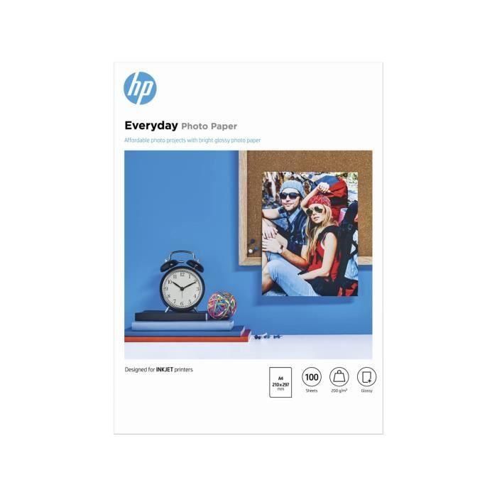 Papel Fotográfico HP Everyday Q2510A/ DIN A4/ 200g/ 100 Hojas 1 Papel Fotográfico HP Everyday Q2510A/ DIN A4/ 200g/ 100 Hojas 1