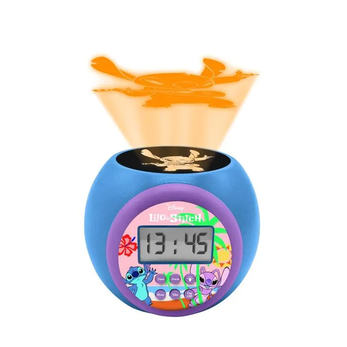 Lexibook Reloj Despertador Proyector Disney Stitch RL977D con Luz de 3 Colores 1 Lexibook Reloj Despertador Proyector Disney Stitch RL977D con Luz de 3 Colores 1