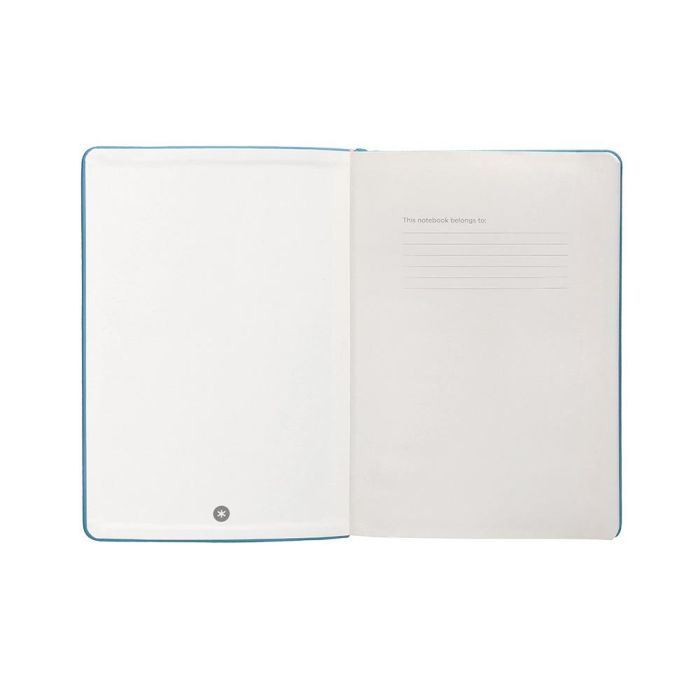 Cuaderno Con Gomilla Antartik Notes Tapa Dura A4 Hojas Rayas Azul Claro 100 Hojas 80 gr Fsc 6