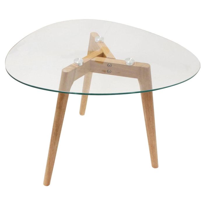 Home Deco Factory Juego de 2 Mesas Nido Cristal Templado Irregular 60x45cm y 50x38cm 3