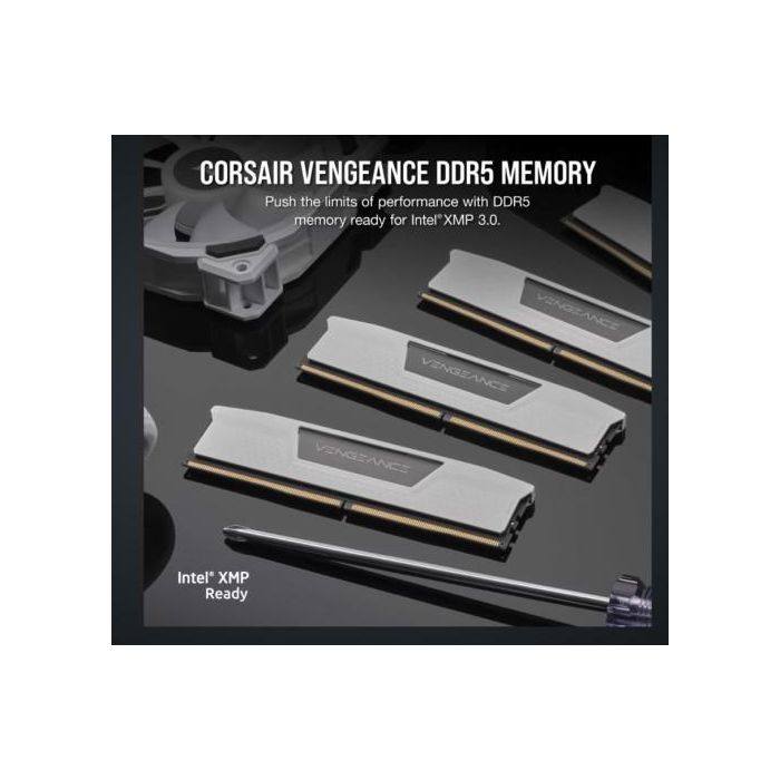 Memoria Corsair Ddr5 32Gb 2X16Gb Pc5600 Vengeance Blanca CMK32GX5M2B5600C40W