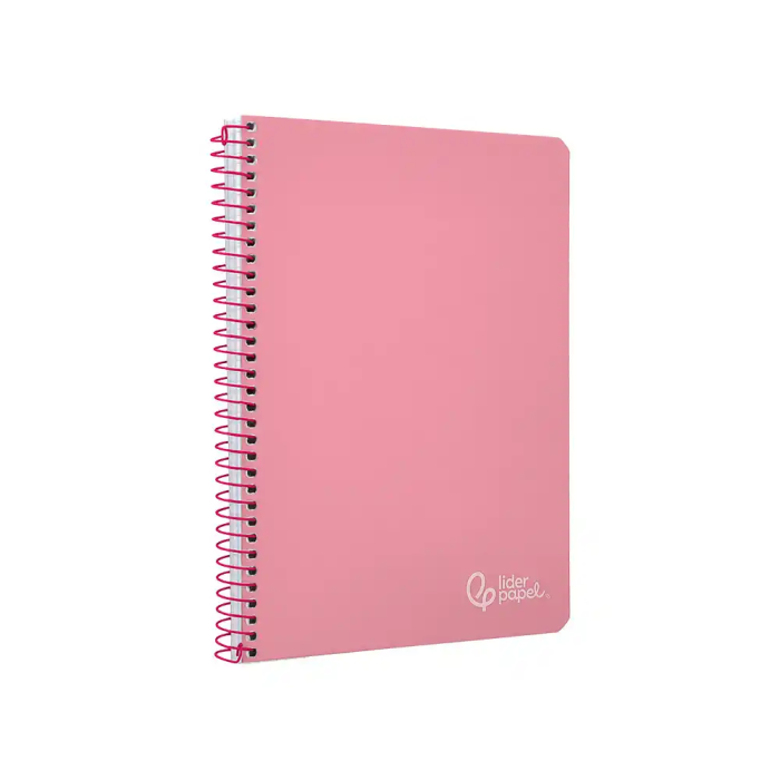 Liderpapel Cuaderno Espiral Witty Tapa Dura A5 80 Hojas 90gr Cuadro 4mm Rosa 4
