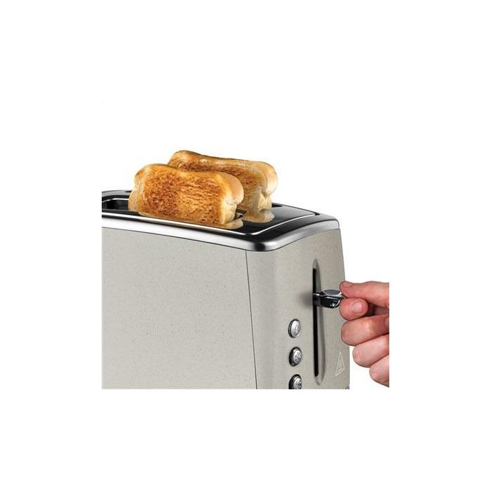 Russell Hobbs 26970-56 Tostador Luna Stone 2 Rebanadas, Control Nivel Tueste, Soporte Calientapanecillos, Función Levantar y Ver, Bandeja Recogemigas 5