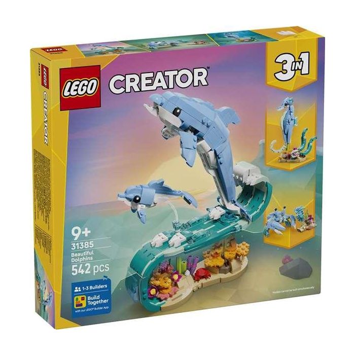 Juego de construccion animales marinos: hermosos delfines lego creator 4