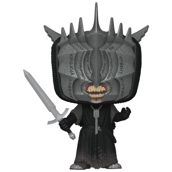 Funko Pop! 80832 Mouth of Sauron - Señor de los Anillos - Figura Coleccionable 9,5 cm con Armadura Negra y Capa Gris
