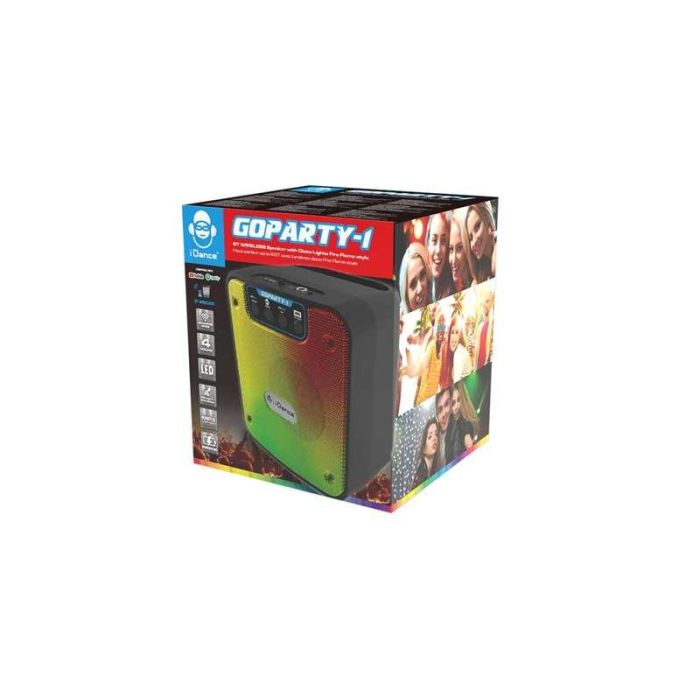 Altavoz inhalambrico con luces disco go party 17,5x15,5x15 cm Altavoz inhalambrico con luces disco go party 17,5x15,5x15 cm
