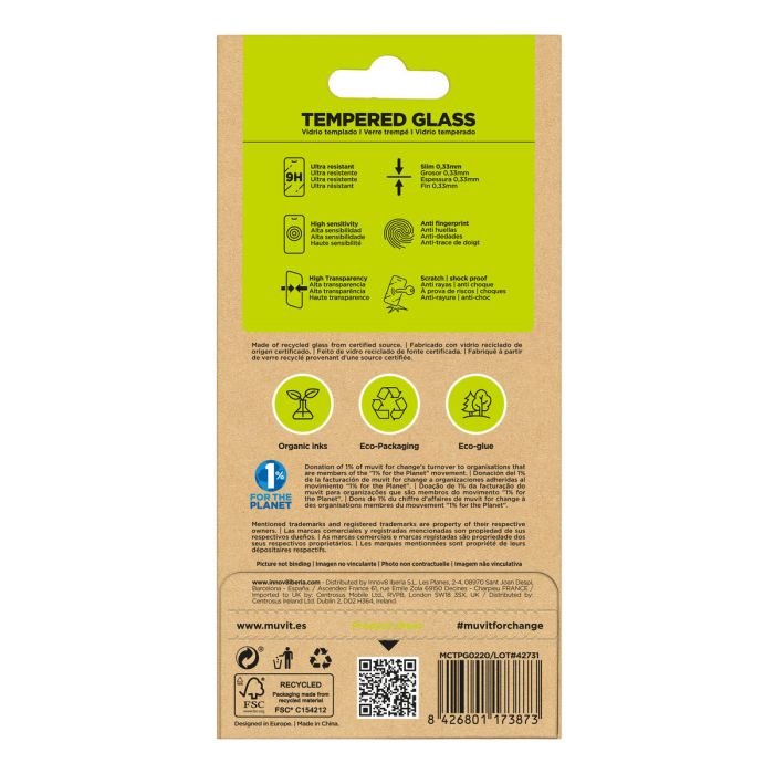 Protector de Pantalla para Móvil Muvit for Change Galaxy A15 4G/5G 1