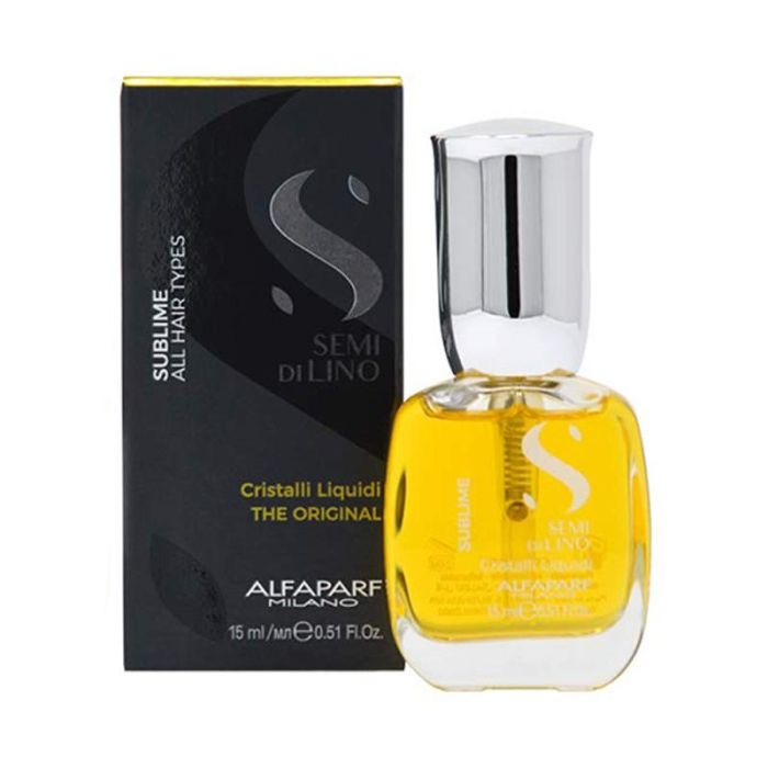 Alfaparf Semi Di Lino Sublime Cristal Liquid - Suero iluminador instantáneo 15 ml
