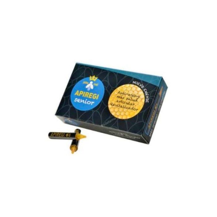 Apiregi Senior 20 viales - Revitalizante Antiedad con Jalea Real para Salud Articular
