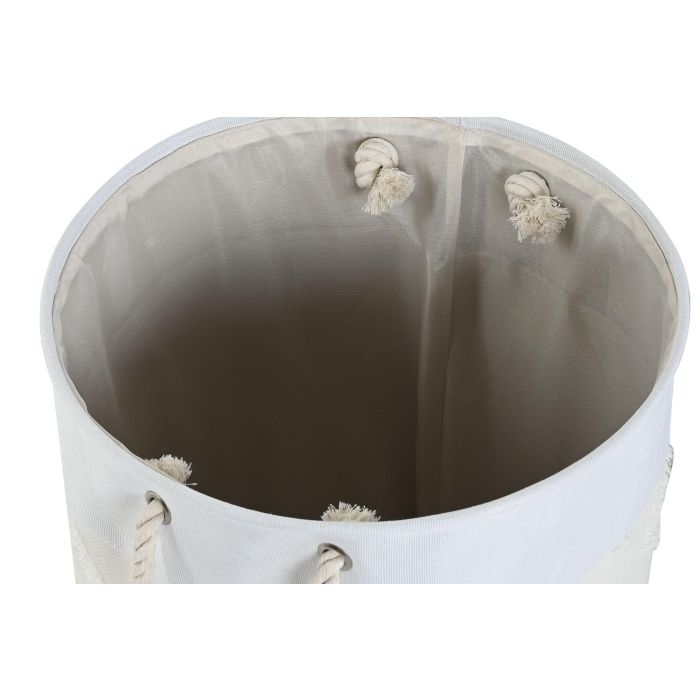 DKD Home Decor Cesta Basicos Gris Crema 40 x 44 x 40 cm (4 Unidades) 1