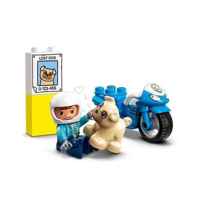 Juego de construccion rescate moto de policia lego duplo 4 Juego de construccion rescate moto de policia lego duplo 4