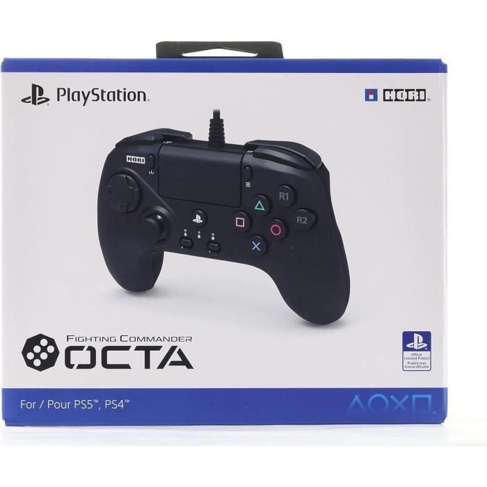Hori HOR0810050911252 Mando Fighting Commander con Cable para PlayStation 5 5