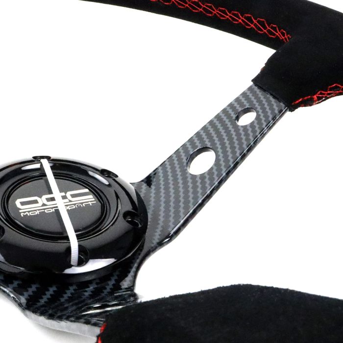 Volante Racing OCC Motorsport Negro Negro/Rojo Rojo/Negro Ø 35 cm 7 Volante Racing OCC Motorsport Negro Negro/Rojo Rojo/Negro Ø 35 cm 7