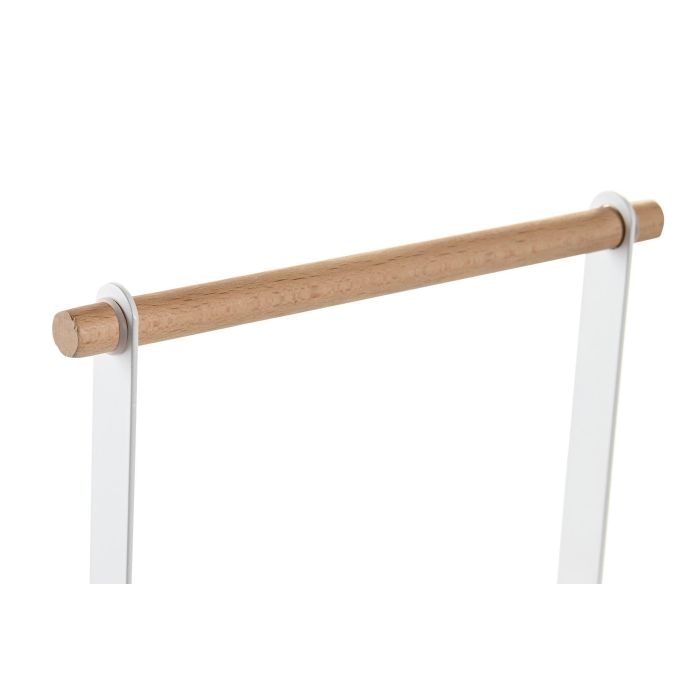 DKD Home Decor Organizador de Cocina Especiero Yamazaki 22 para Aceites y Especias de Metal y Pino, Colores Blanco Natural, 10x24x20 cm 1