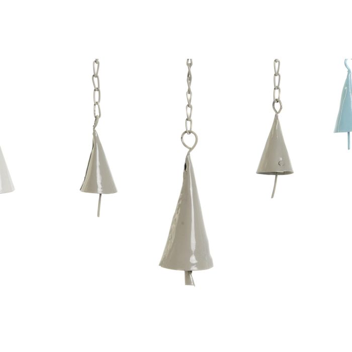 DKD Home Decor Decoracion Colgante Indio Blanco Rosa Metal 3 x 44 x 15 cm (4 Unidades) 2