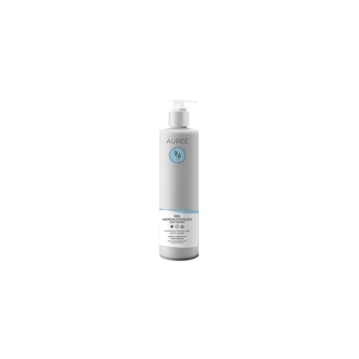 AUREE Gel Hidroalcohólico con Ozono 500ml para Limpieza e Hidratación de Manos con Aloe Vera y Glicerina