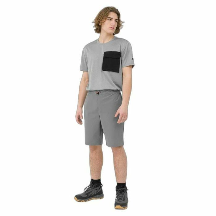 Camiseta de Manga Corta Hombre 4F Fnk M200 Gris 1 Camiseta de Manga Corta Hombre 4F Fnk M200 Gris 1